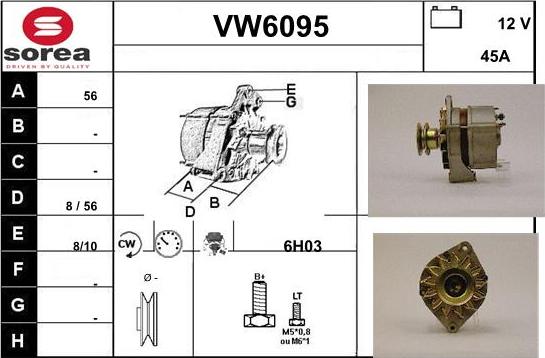 Sera VW6095 - Ģenerators autodraugiem.lv