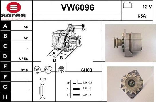 Sera VW6096 - Ģenerators autodraugiem.lv
