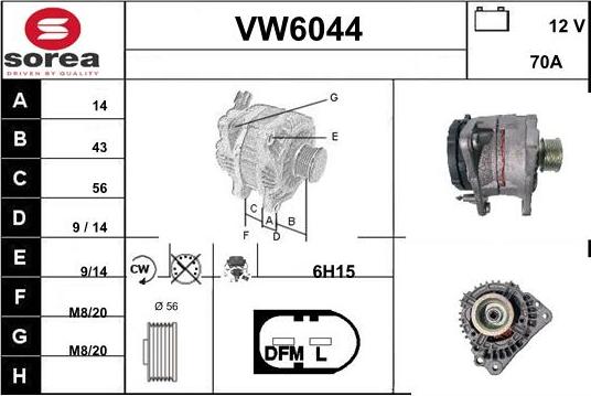 Sera VW6044 - Ģenerators autodraugiem.lv