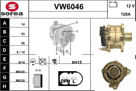 Sera VW6046 - Ģenerators autodraugiem.lv