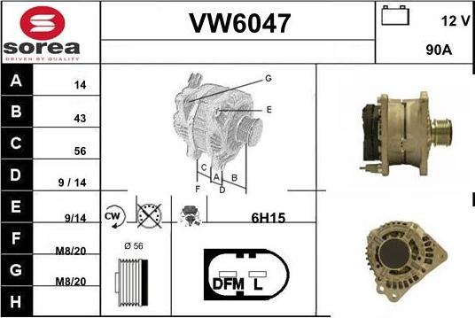 Sera VW6047 - Ģenerators autodraugiem.lv