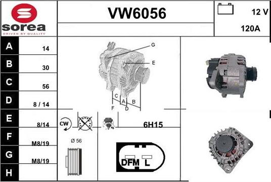 Sera VW6056 - Ģenerators autodraugiem.lv