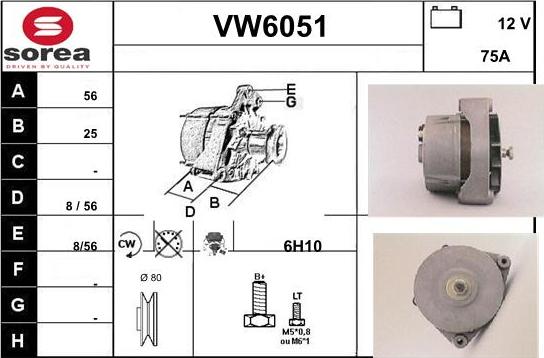 Sera VW6051 - Ģenerators autodraugiem.lv