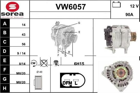 Sera VW6057 - Ģenerators autodraugiem.lv