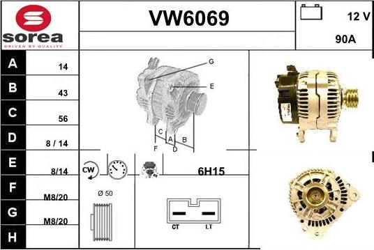 Sera VW6069 - Ģenerators autodraugiem.lv