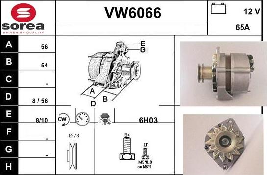 Sera VW6066 - Ģenerators autodraugiem.lv