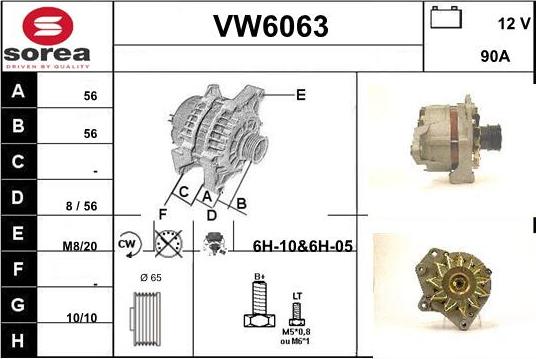 Sera VW6063 - Ģenerators autodraugiem.lv