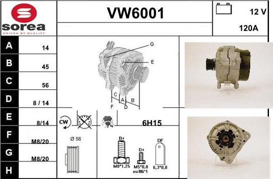Sera VW6001 - Ģenerators autodraugiem.lv