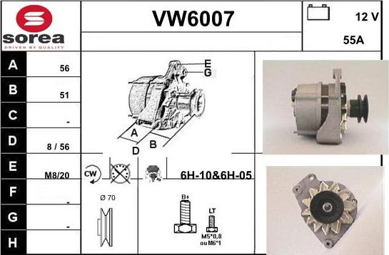 Sera VW6007 - Ģenerators autodraugiem.lv