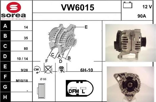 Sera VW6015 - Ģenerators autodraugiem.lv