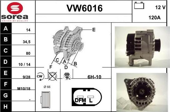 Sera VW6016 - Ģenerators autodraugiem.lv