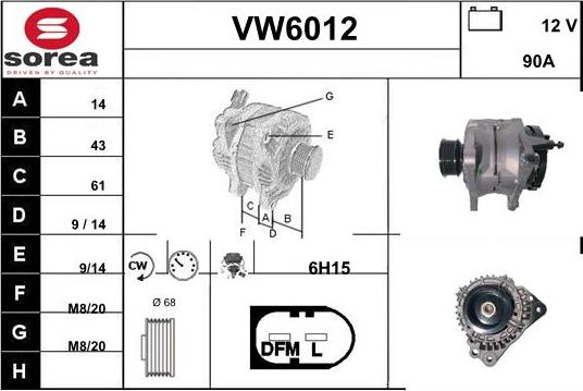 Sera VW6012 - Ģenerators autodraugiem.lv