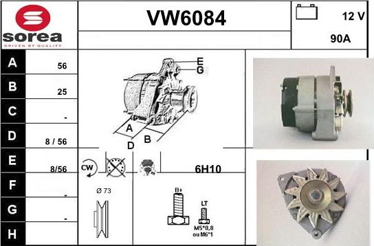 Sera VW6084 - Ģenerators autodraugiem.lv