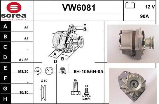 Sera VW6081 - Ģenerators autodraugiem.lv