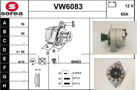 Sera VW6083 - Ģenerators autodraugiem.lv