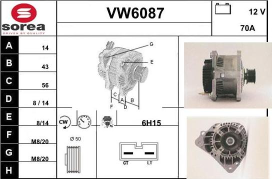 Sera VW6087 - Ģenerators autodraugiem.lv