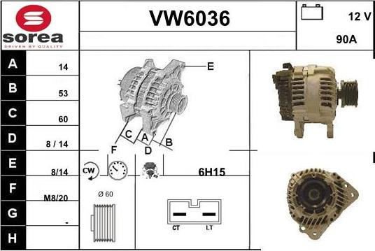 Sera VW6036 - Ģenerators autodraugiem.lv