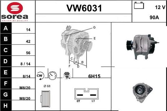 Sera VW6031 - Ģenerators autodraugiem.lv
