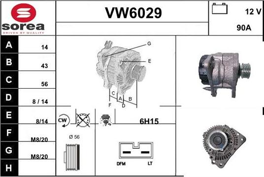 Sera VW6029 - Ģenerators autodraugiem.lv