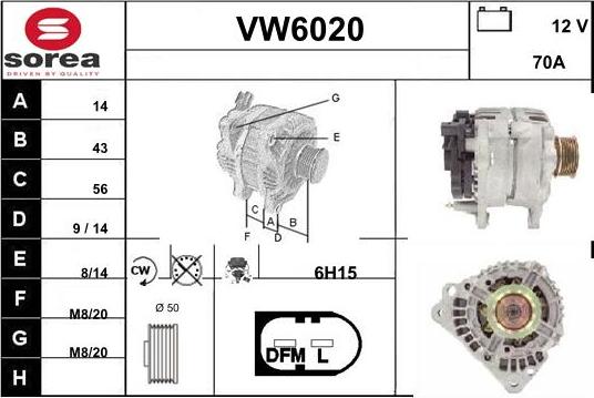Sera VW6020 - Ģenerators autodraugiem.lv