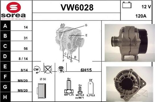 Sera VW6028 - Ģenerators autodraugiem.lv