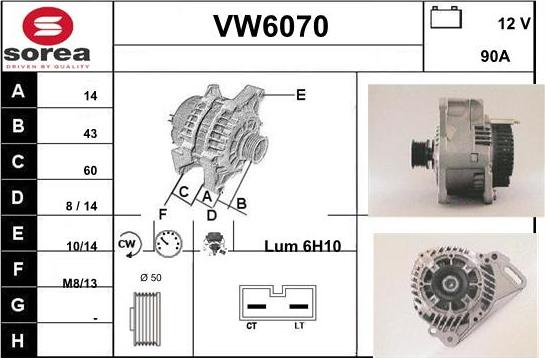 Sera VW6070 - Ģenerators autodraugiem.lv