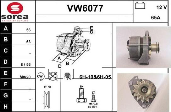 Sera VW6077 - Ģenerators autodraugiem.lv