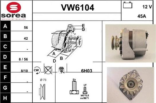 Sera VW6104 - Ģenerators autodraugiem.lv