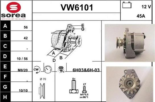 Sera VW6101 - Ģenerators autodraugiem.lv
