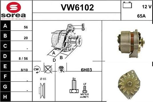 Sera VW6102 - Ģenerators autodraugiem.lv