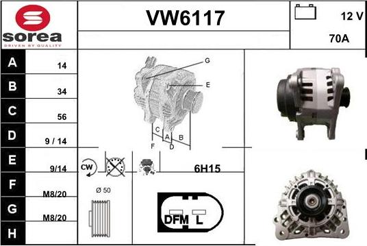 Sera VW6117 - Ģenerators autodraugiem.lv