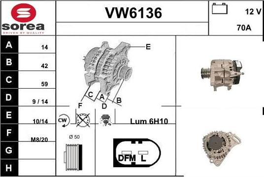 Sera VW6136 - Ģenerators autodraugiem.lv