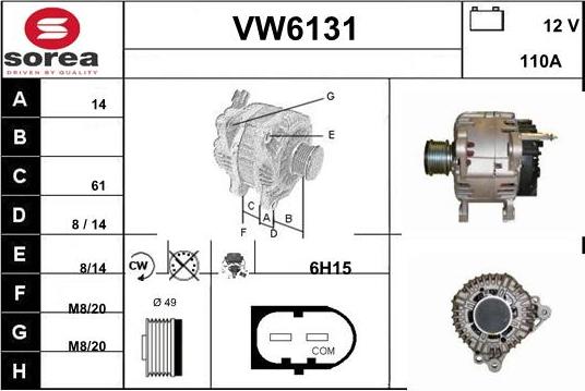 Sera VW6131 - Ģenerators autodraugiem.lv