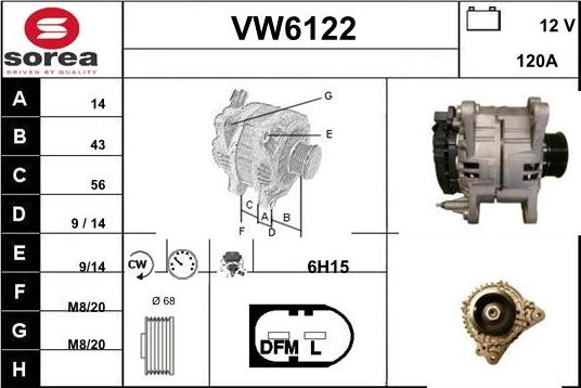 Sera VW6122 - Ģenerators autodraugiem.lv