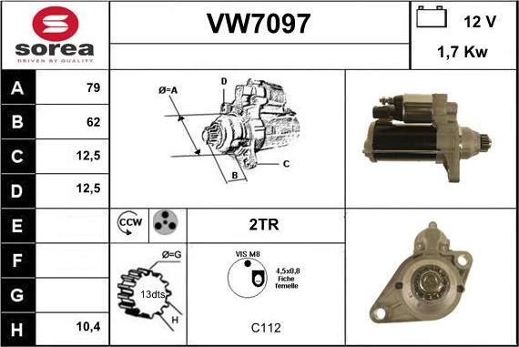 Sera VW7097 - Starteris autodraugiem.lv