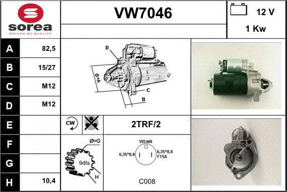 Sera VW7046 - Starteris autodraugiem.lv