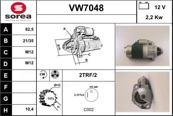 Sera VW7048 - Starteris autodraugiem.lv