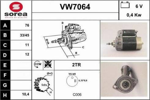 Sera VW7064 - Starteris autodraugiem.lv