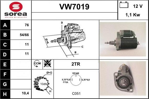 Sera VW7019 - Starteris autodraugiem.lv