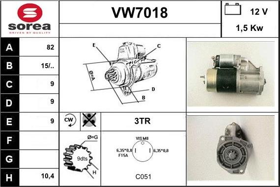 Sera VW7018 - Starteris autodraugiem.lv