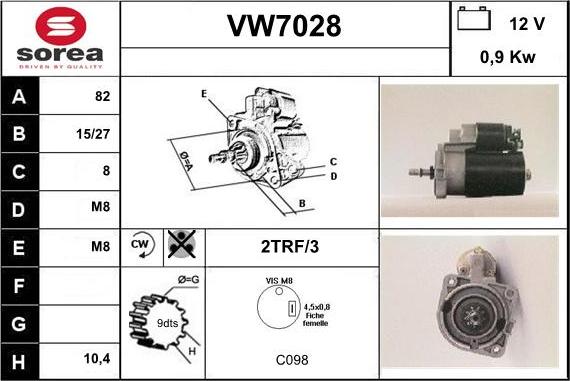 Sera VW7028 - Starteris autodraugiem.lv