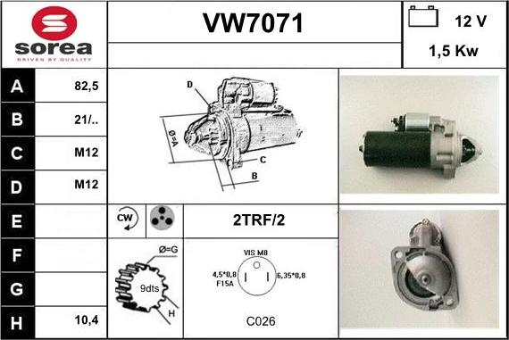 Sera VW7071 - Starteris autodraugiem.lv