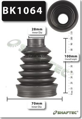 Shaftec BK1064 - Putekļusargs, Piedziņas vārpsta autodraugiem.lv