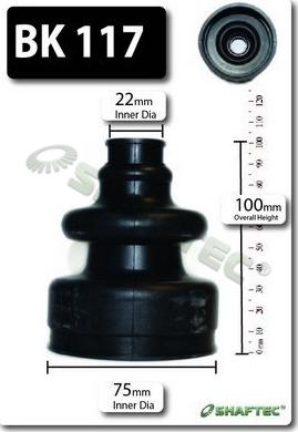 Shaftec BK117 - Putekļusargs, Piedziņas vārpsta autodraugiem.lv