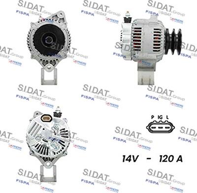 Sidat A12DE1072A2 - Ģenerators autodraugiem.lv