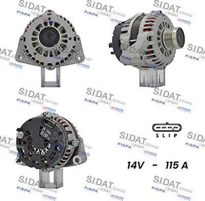 Sidat A12DR1118A2 - Ģenerators autodraugiem.lv