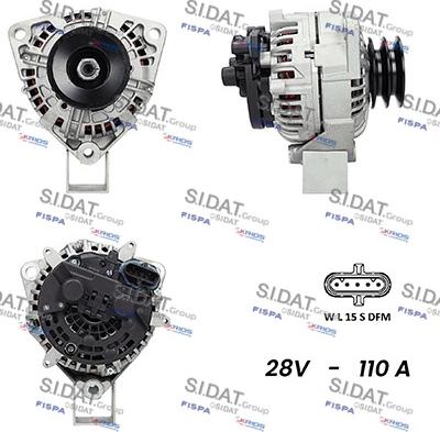 Sidat A24BH0100AS - Ģenerators autodraugiem.lv