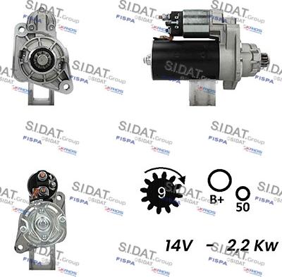 Sidat S12BH0444A2 - Starteris autodraugiem.lv