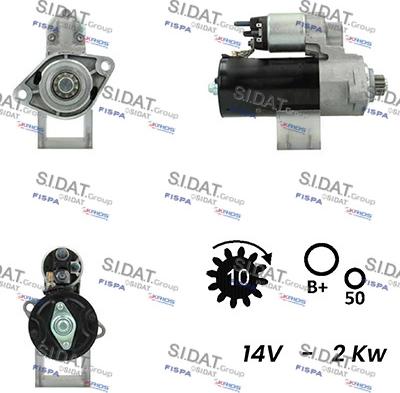 Sidat S12BH0460A2 - Starteris autodraugiem.lv