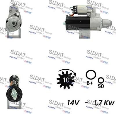 Sidat S12BH0470A2 - Starteris autodraugiem.lv